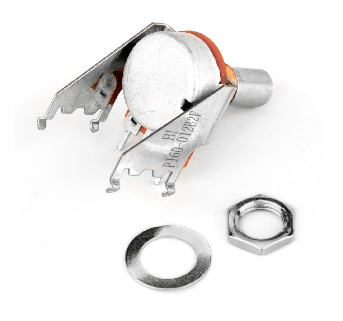 250K 15A Audio Taper Snap-In Potentiometer (Solid Shaft)