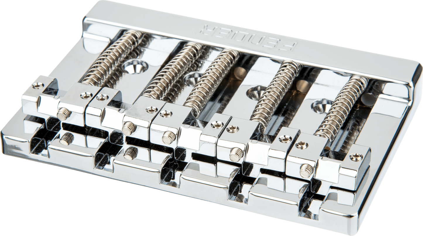 Fender® HiMass™ 5-String Bass Wide Bridge Assembly With Zinc Saddles