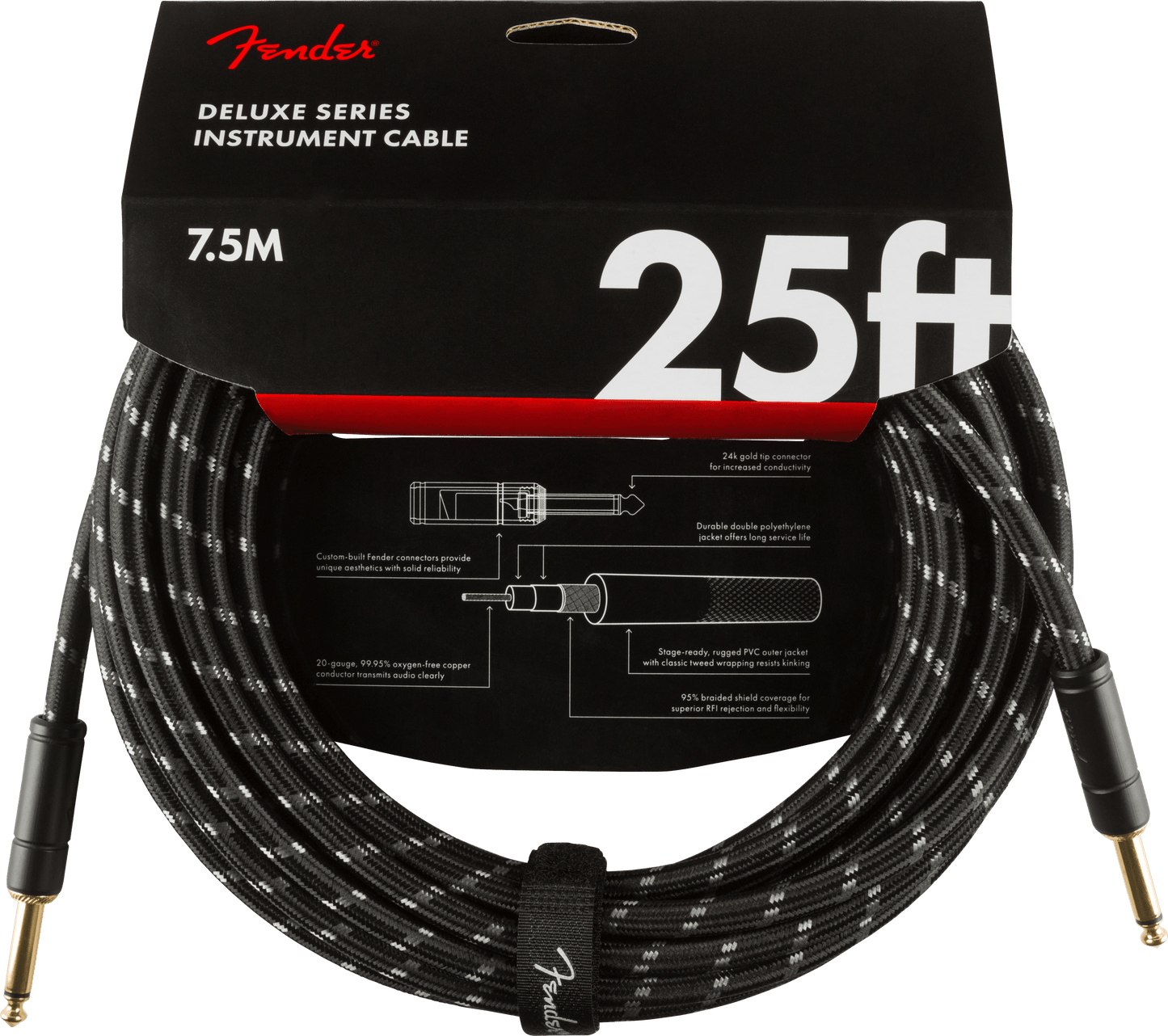 Deluxe Series Tweed Instrument Cables