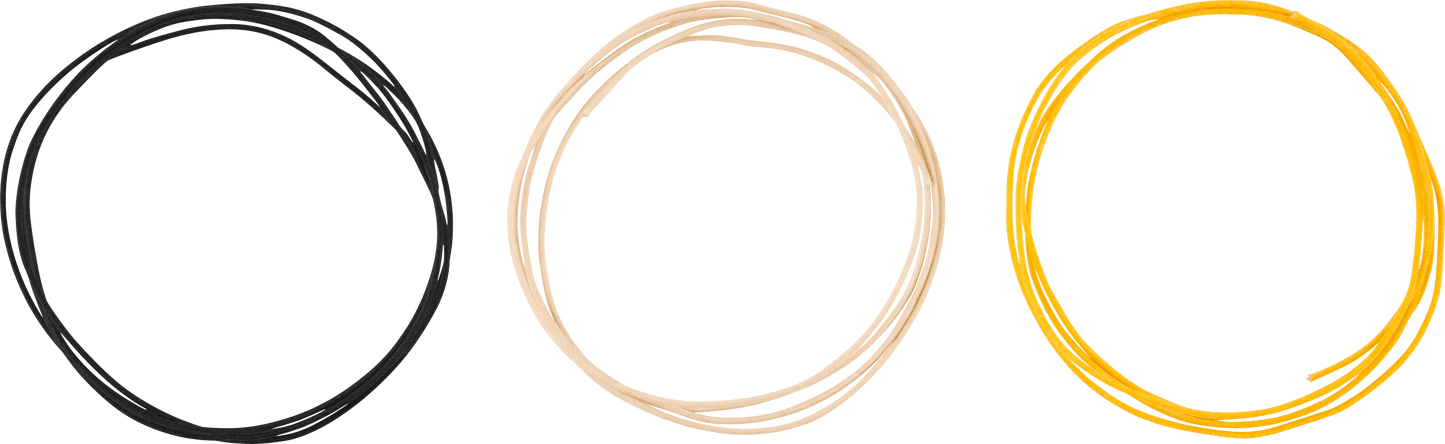 Pure Vintage Cloth Wire, 22 AWG, Black, White, Yellow