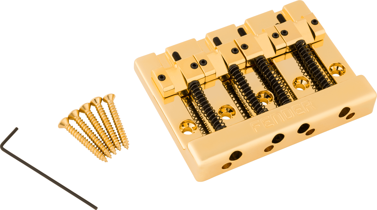 美品Fender hi mass bridge brass ベースブリッジ 純正 Fender® HiMass™ 4-String Bass Bridge Assembly With Brass Saddles