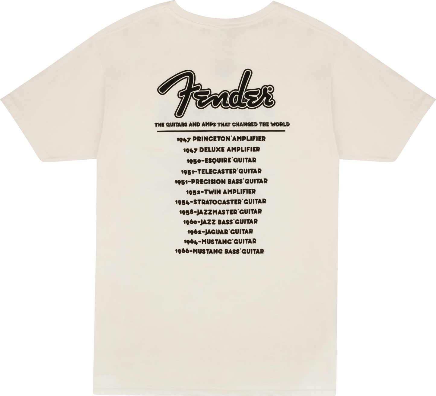 Fender® World Tour T-Shirt, Vintage White