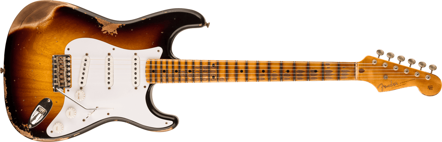 Limited Edition 70th Anniversary 1954 Stratocaster® Heavy Relic®, 1-Piece Quartersawn Maple Neck Fingerboard, Wide-Fade 2-Color Sunburst